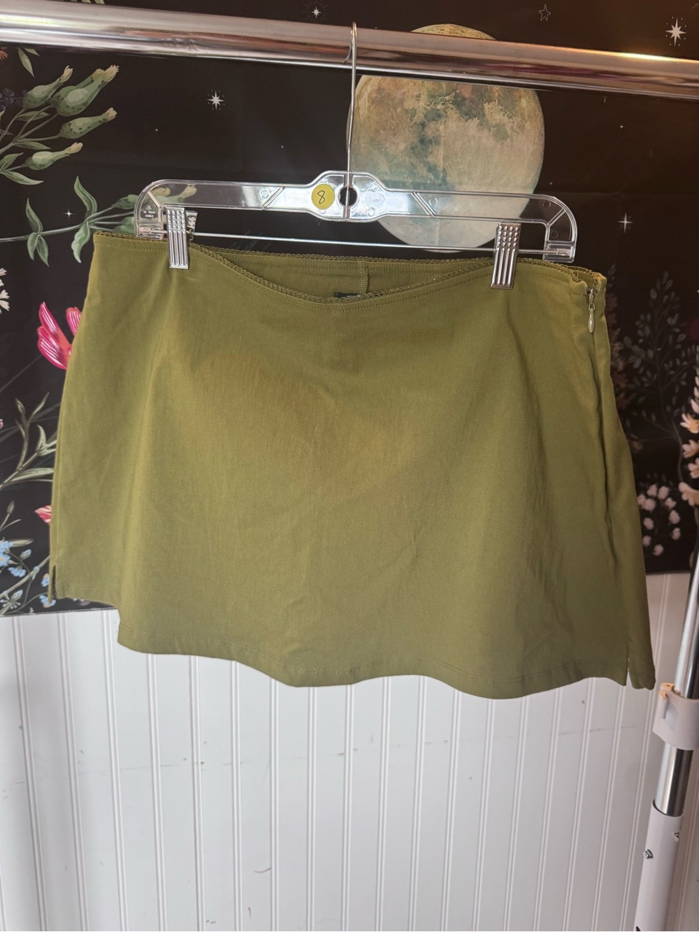 Wild shorts Olive Green Women’s Mini Skirt built in shorts